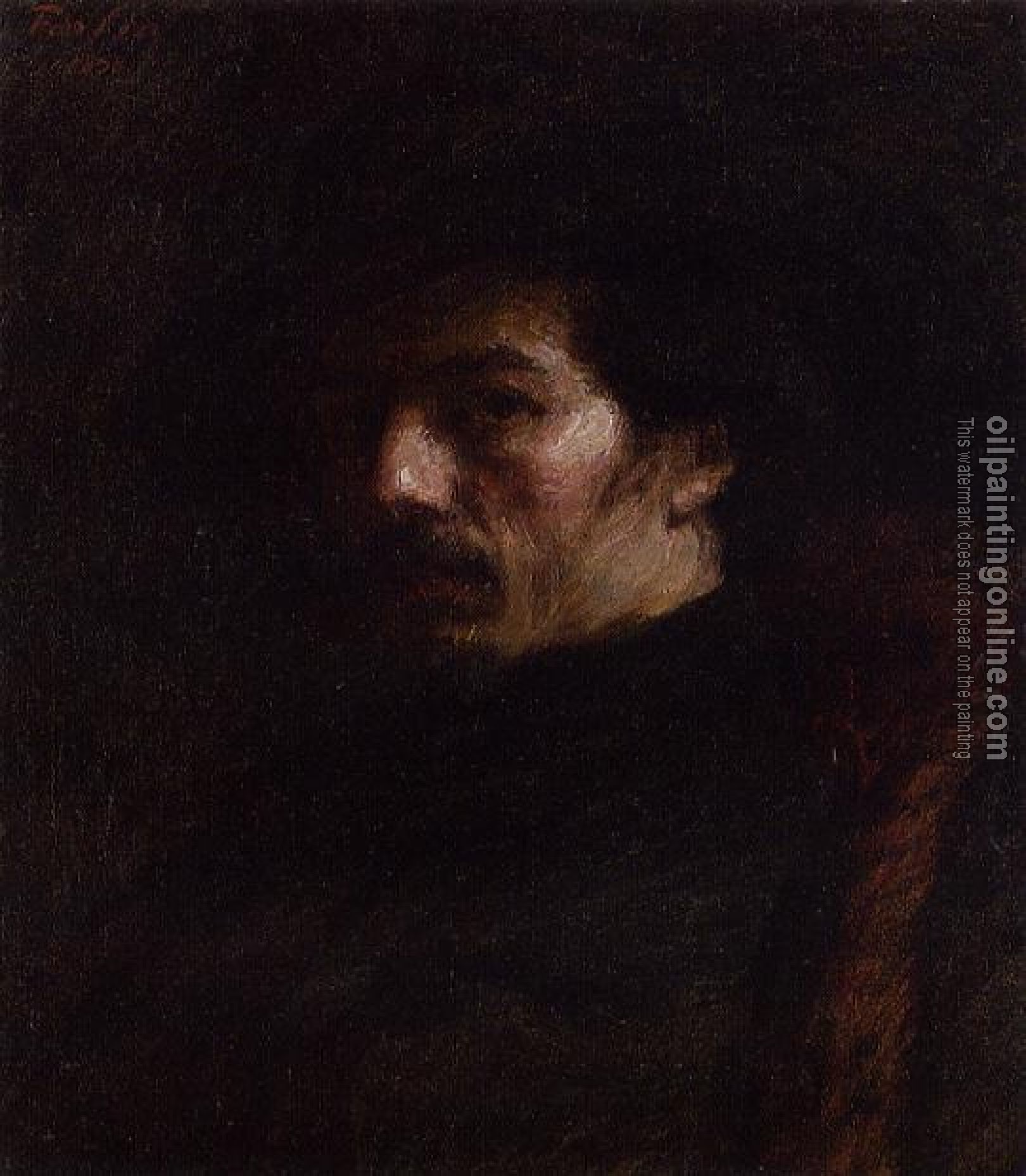 Fantin-Latour, Henri - Portrait of Alphonse Legros